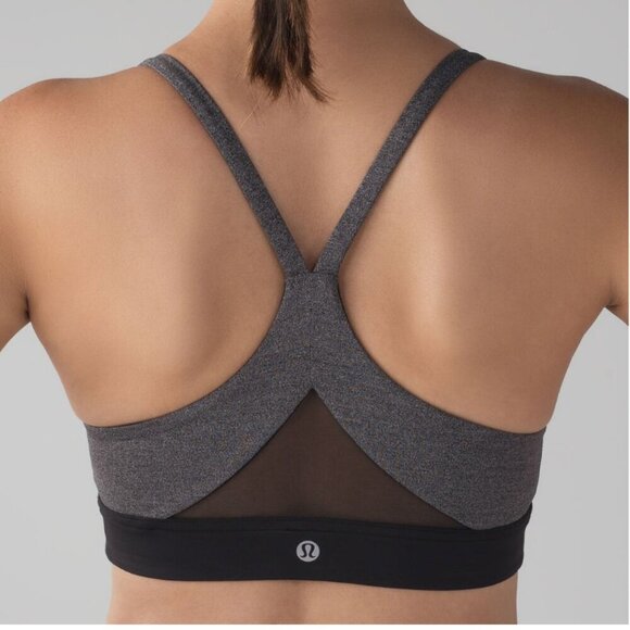 Lululemon Train Times Bra Heathered Black / Black - Picture 4 of 8